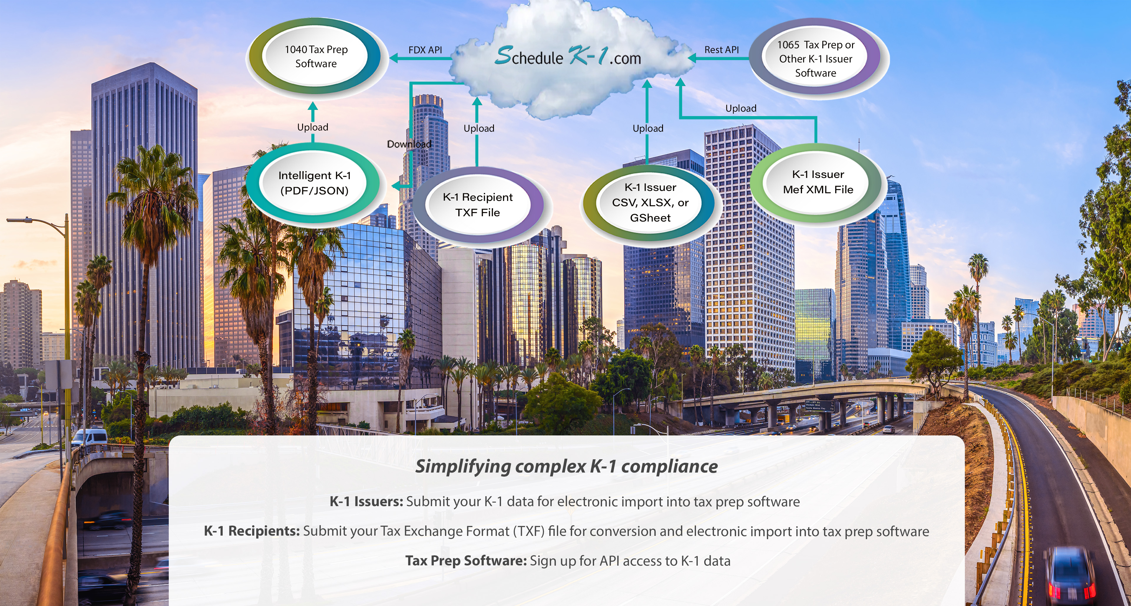 Schedule K-1 Dot Com Ecosystem Diagram